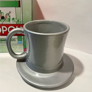 Monopoly Silver Sculpted Mug with Saucer